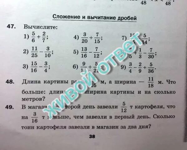 Приведите дробь 3/8 к знаменателю 24 48 64.