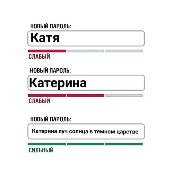 Нужен новый пароль. Новый пароль. Слабый пароль. Пароль новый пароль. Введите новый пароль.