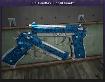 Dual berettas cobalt quartz
