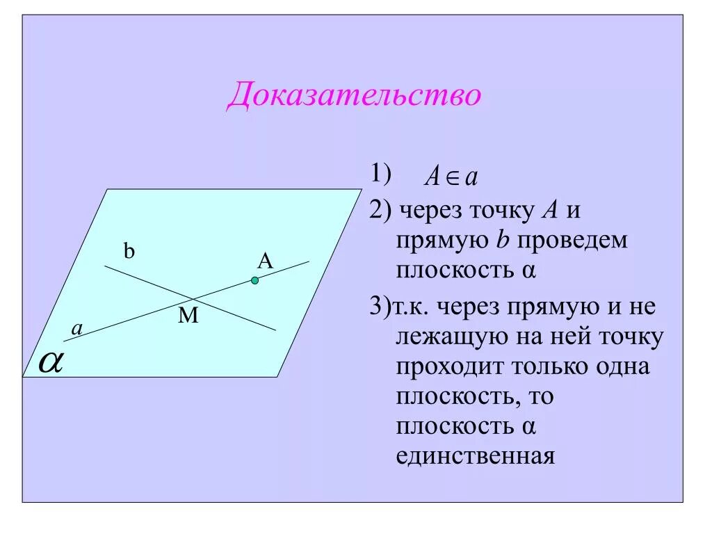 Докажите что через прямую можно провести