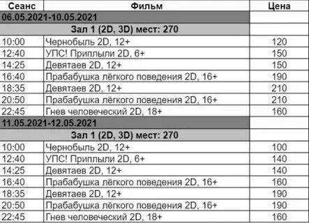 Кинотеатр луна расписание сеансов на сегодня