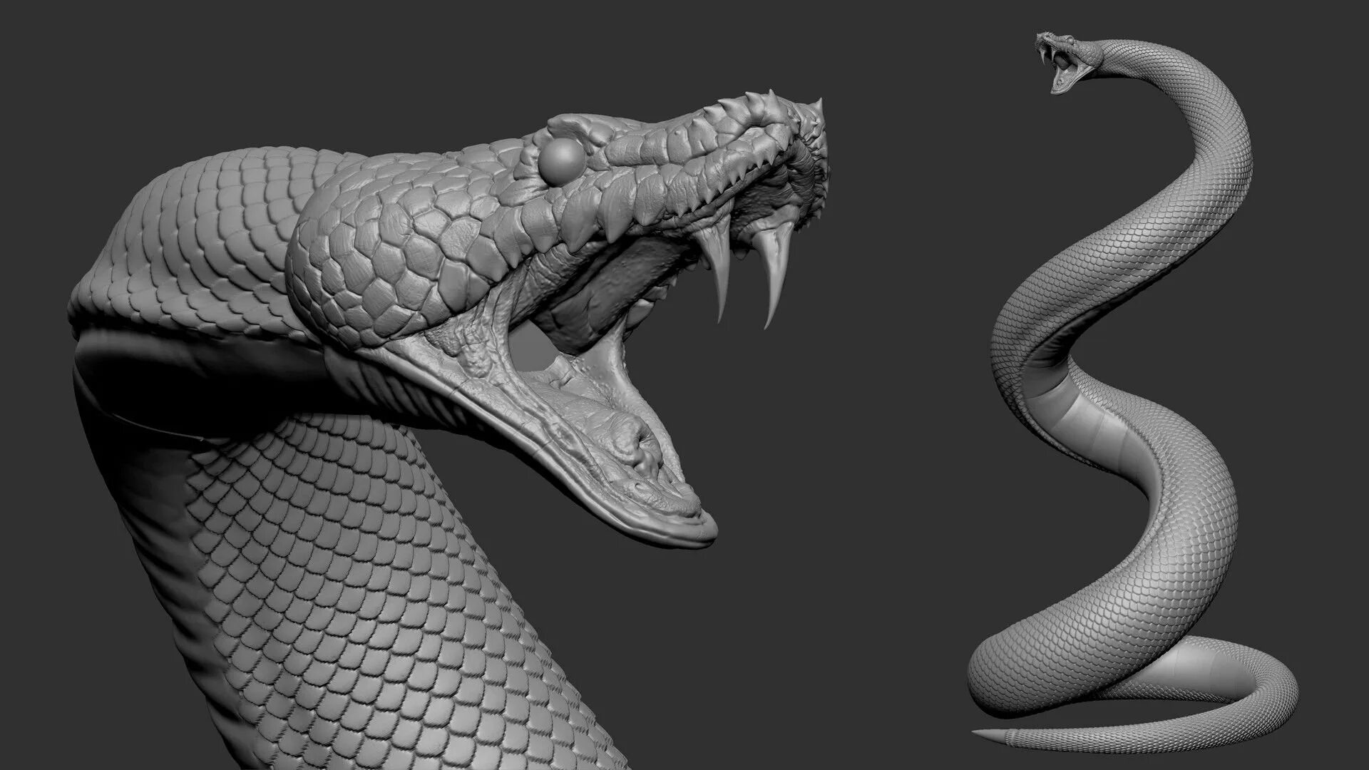 Thick snake. Королевская Кобра Нагайна. Збраш 3д. Змея Zbrush. Змея Кобра Нагайна.