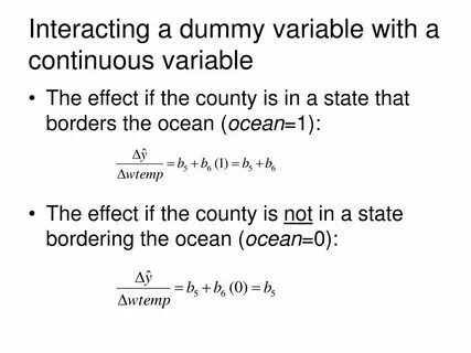 Dummy variable
