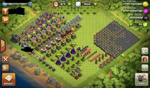 Карта clash of clans