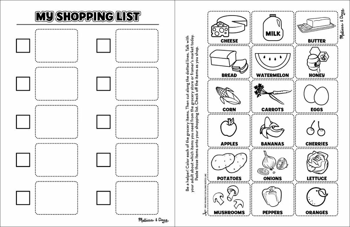 Food shopping list. Worksheets еда для дошкольников. Магазины Worksheets. Задания по английскому языку шоппинг. Shopping list for Kids шаблон.