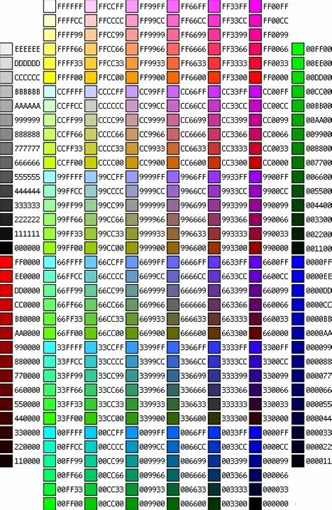 Color hex code. Hex цвета. Hex палитра. Таблица безопасных цветовв. Цвета в web.
