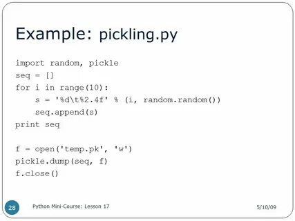 Python example