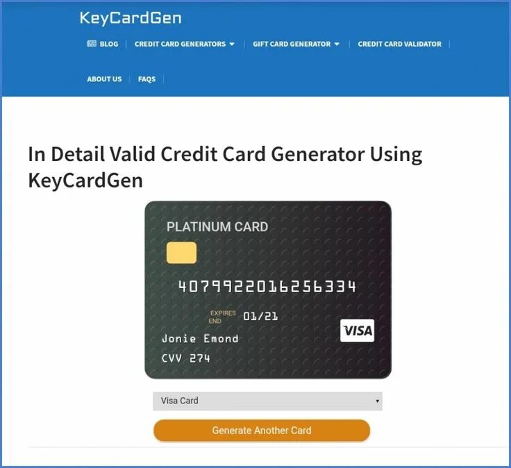 Card generator