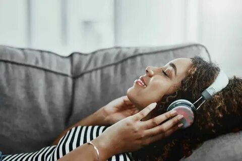 My sister listen to music every day