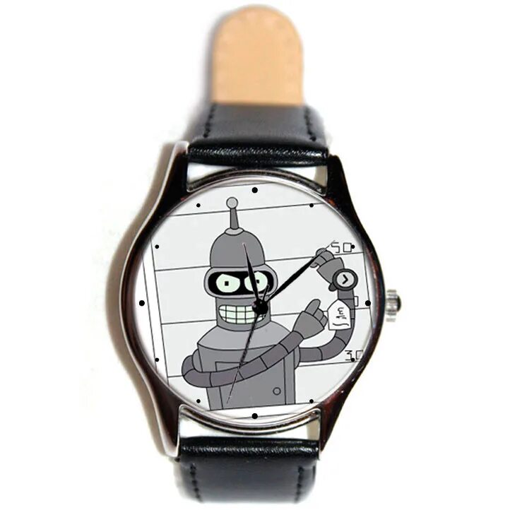 наручные часы shot standart watch. бендер сгибальщик родригес. часы бендера. бендер футурама. бендер.