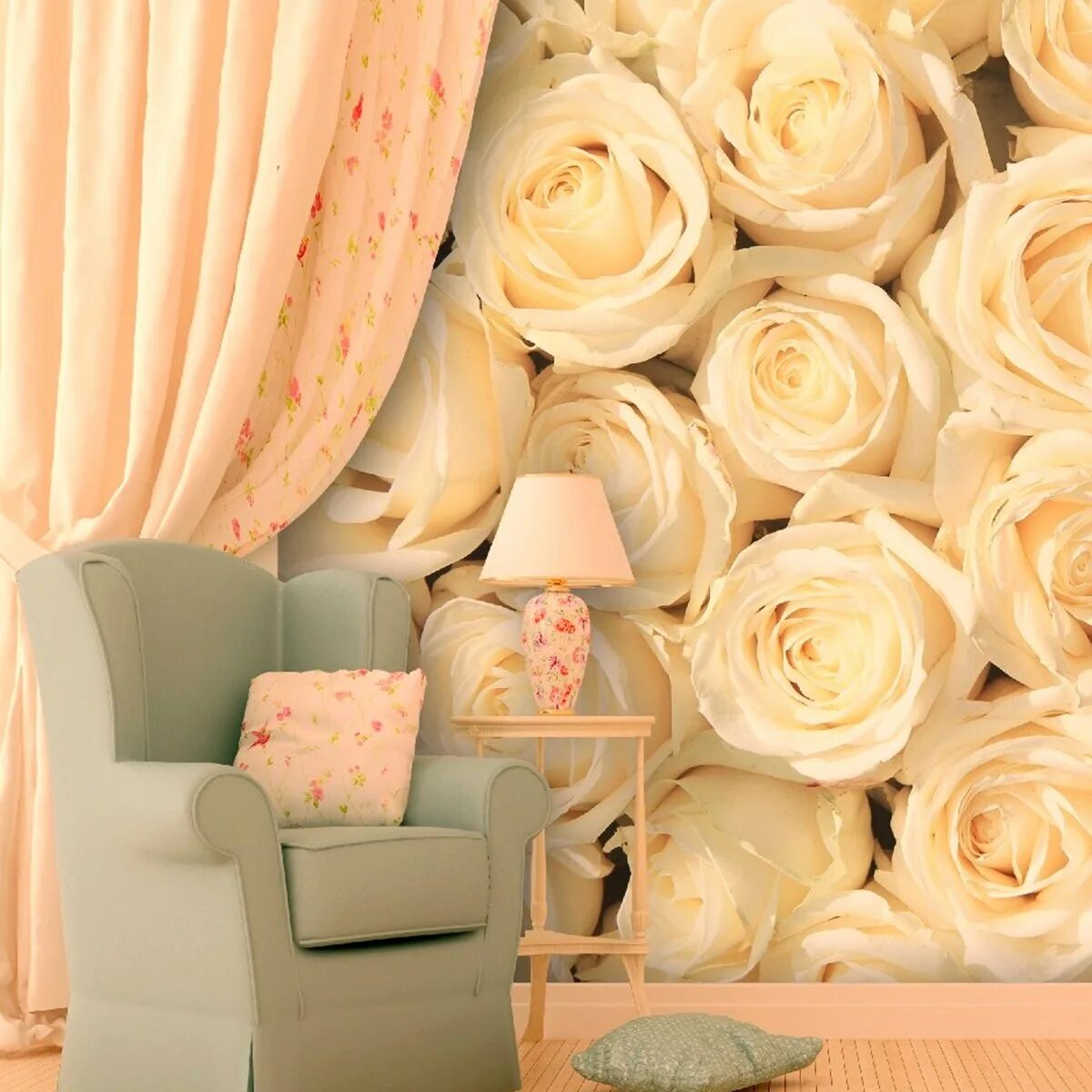 10M Hot Selling Rose Flower wallpapers 3D Roll Modern wall paper papel de parede