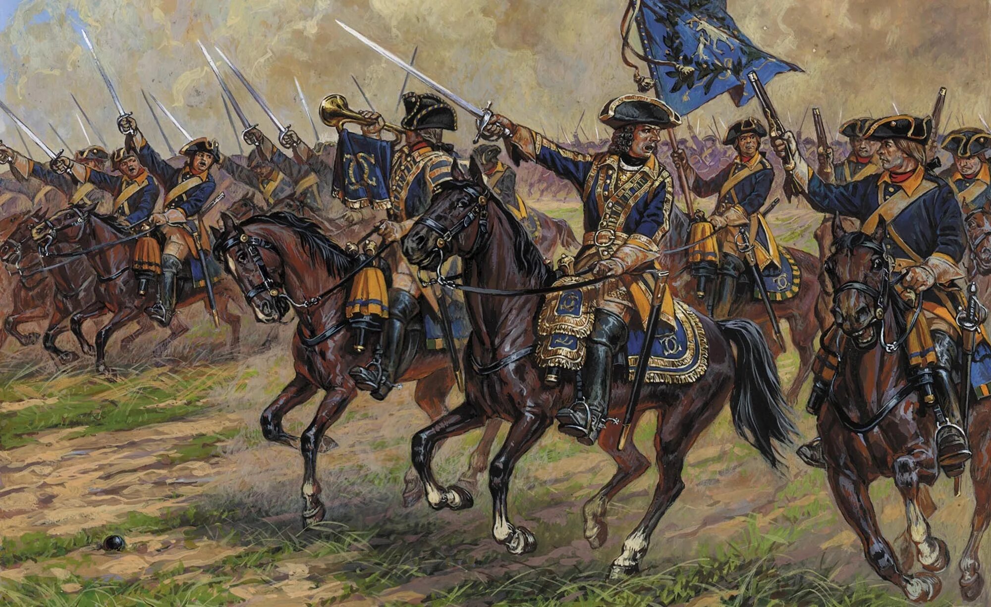 1700 на русские. Кавалерия Петра 1 драгуны. Шведская армия Полтавская битва.