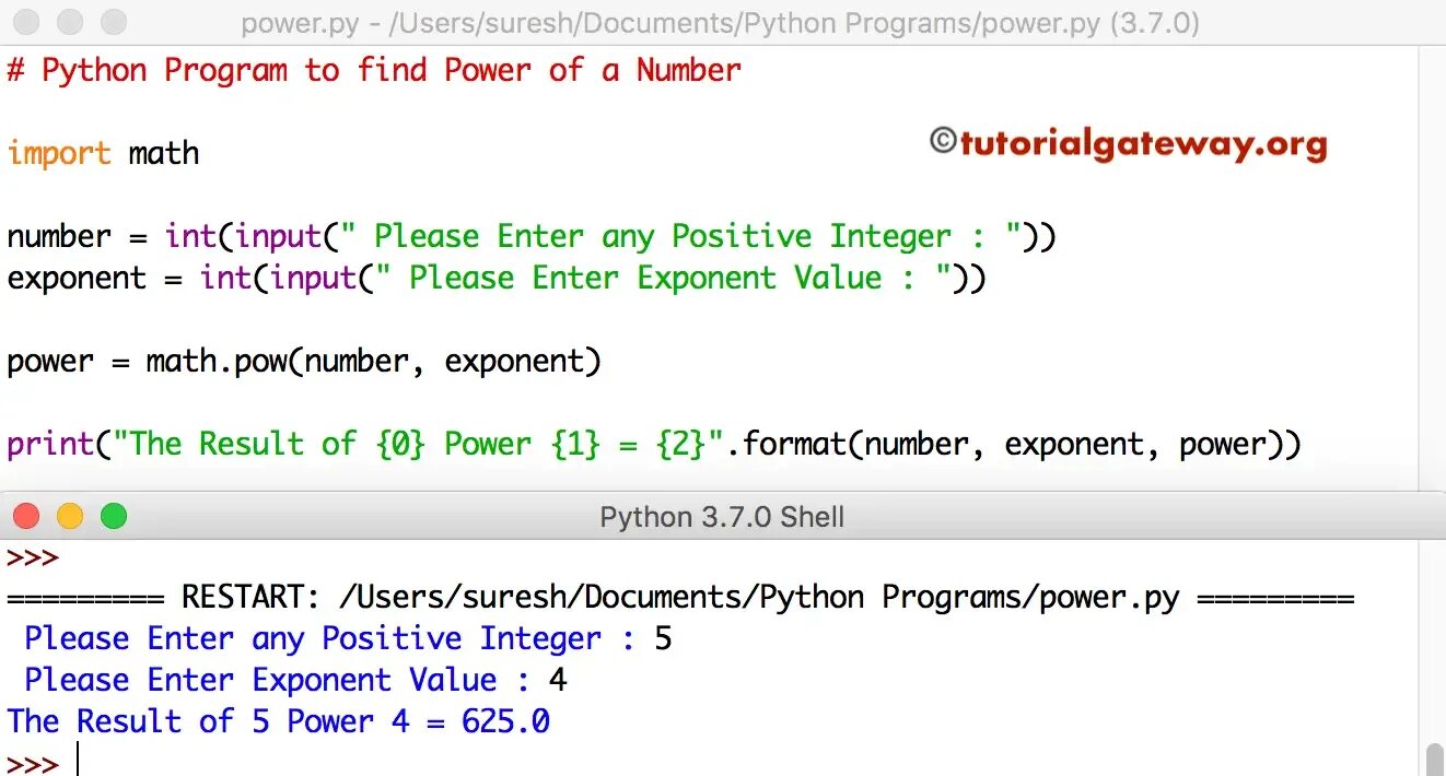 Get name python