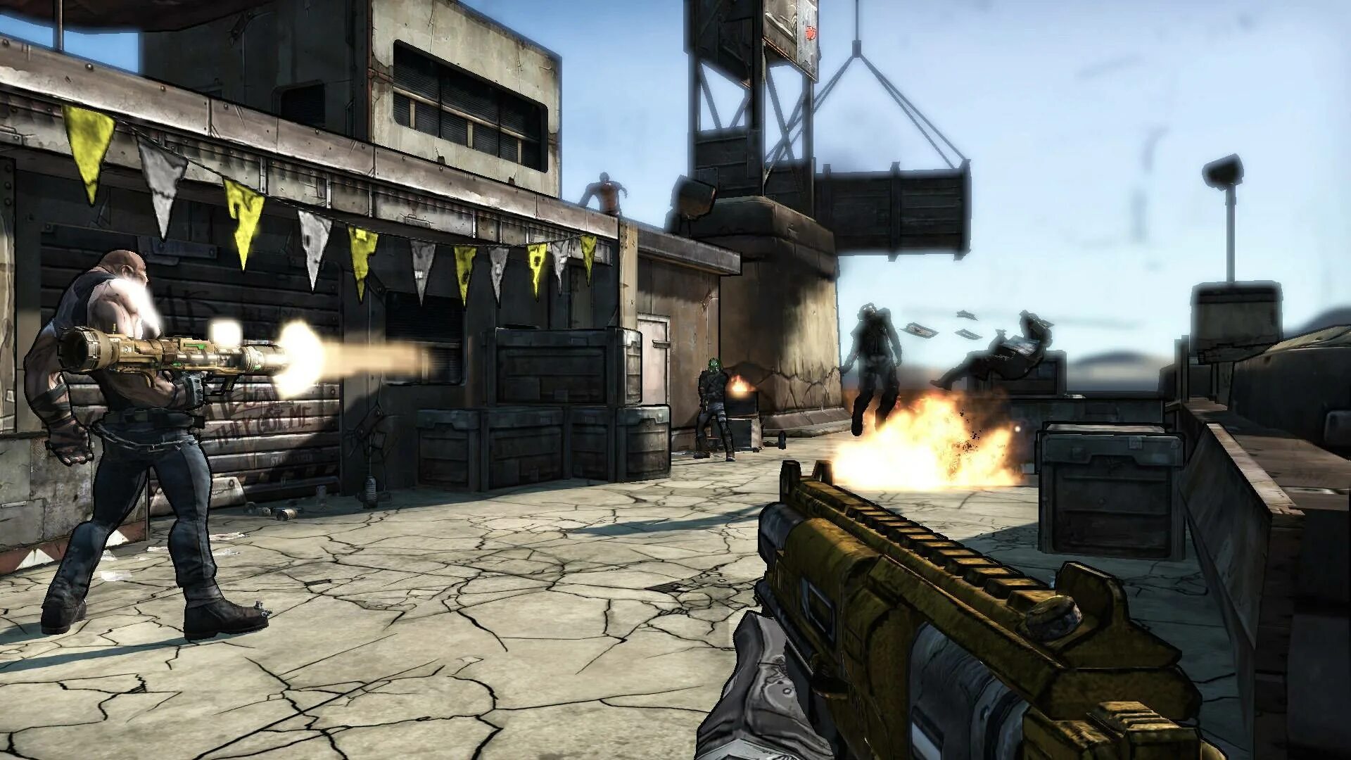 Игра бордерлендс 1. Borderlands 1 GOTY. Borderlands 1 Скриншоты. Бордерлендс GOTY enhanced