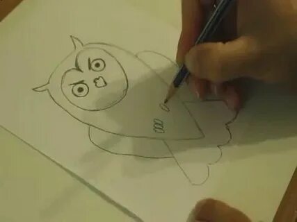 Рисуем сову видео