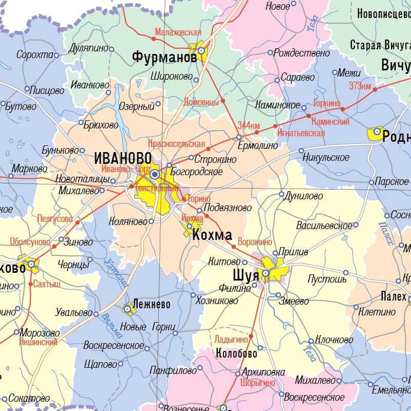 Иваново на карте. Карта Ивановской области. Г Иваново на карте России. Ивановская область на карте России.