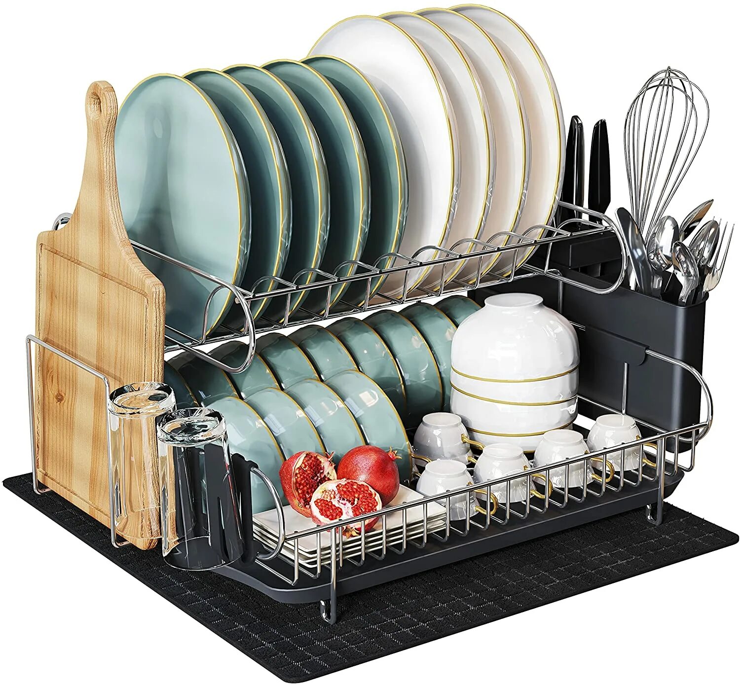 2 Х ярусная сушилка dish Rack Iran. Сушилка для посуды 485-086. Сушка для посуды 2 уровня. Toolkiss Aluminum Compact Sinkin dish Drying Rack.