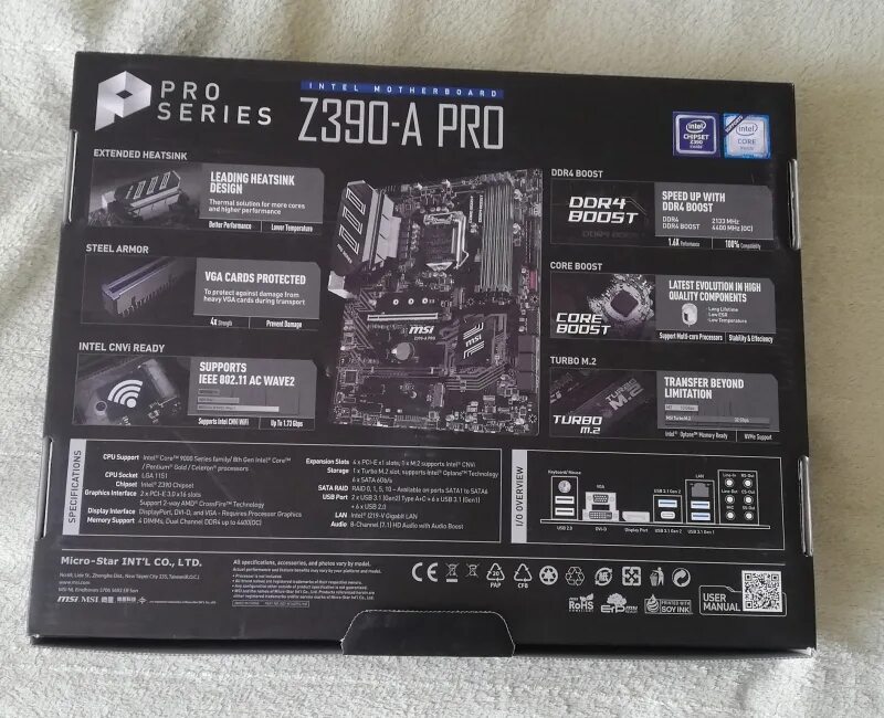 Материнская плата msi z490 a pro