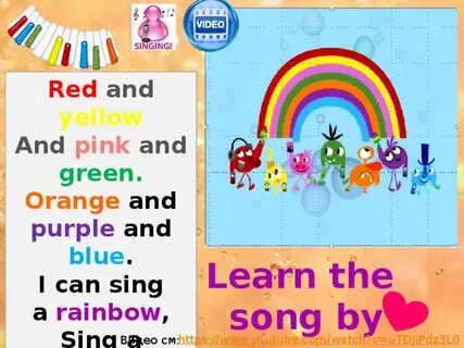 I can sing a rainbow song