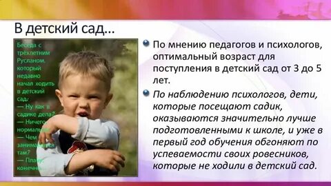 Оптимальный возраст начала обучения