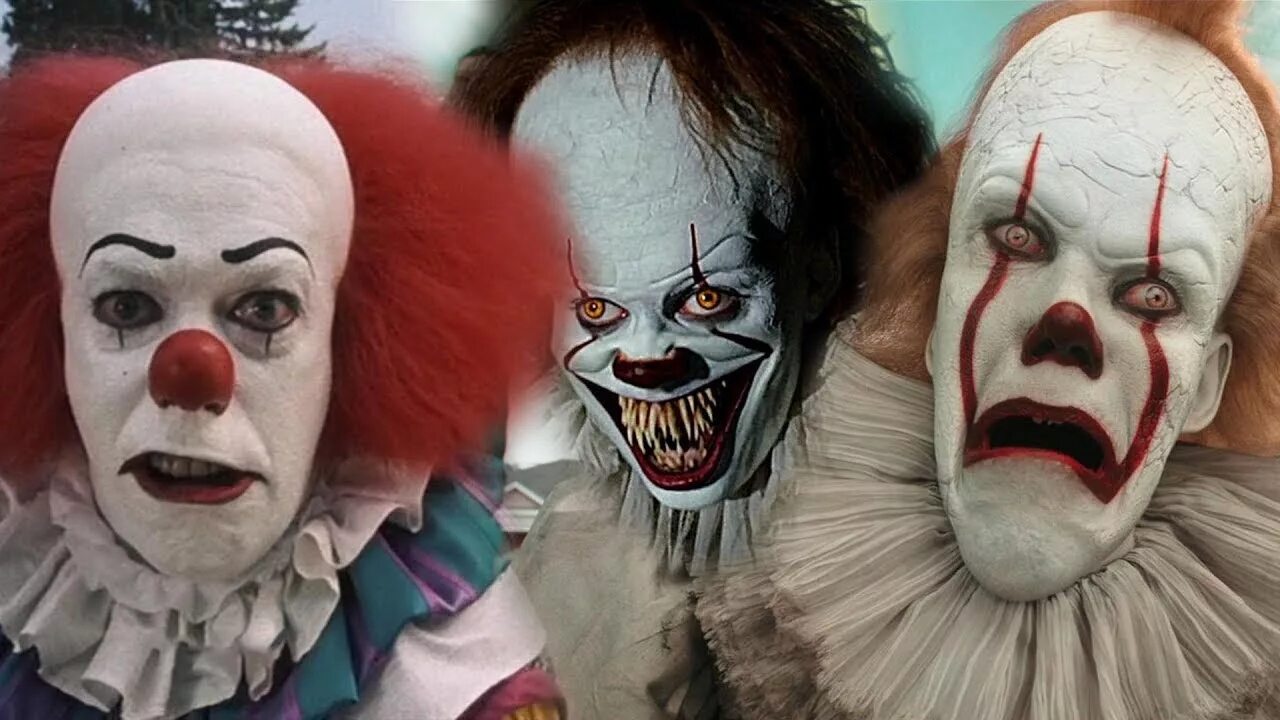 Pennywise клоун 1990. ПЕННИВАЙЗ 1990 И пеннивайс 2017. 3 года против оно