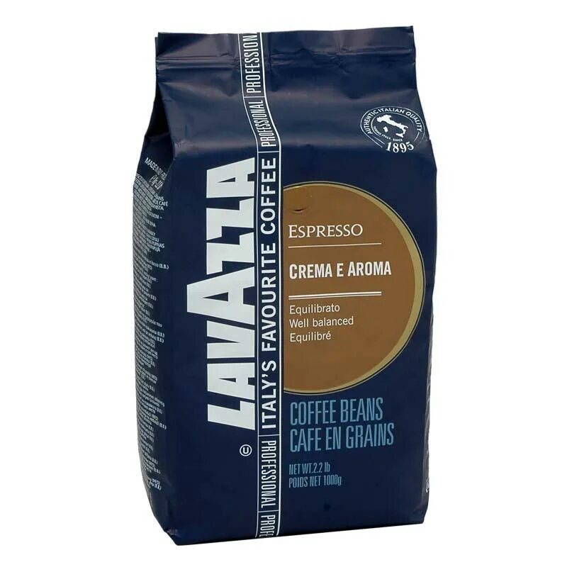 Кофе в зернах Lavazza crema e Aroma. Lavazza Espresso crema Silver 1 kg. Лавацца кофе crema e Aroma. Lavazza crema e Aroma, 1 кг. Кофе lavazza crema e aroma