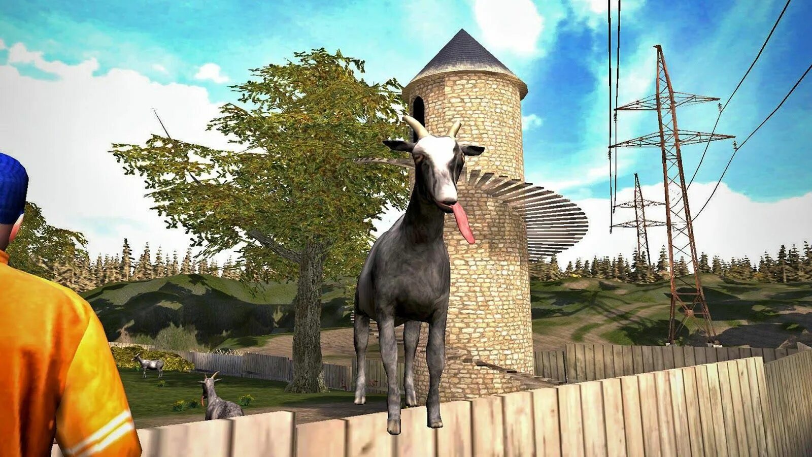 Симулятор козла в городе. Гоат симулятор. goat simulator goat city bay. goat simulator 2.