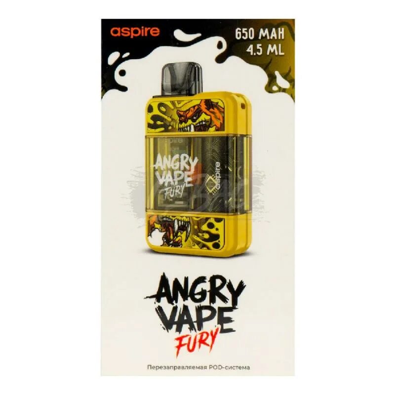 Aspire fury. Angry Vape Fury, 650 Mah,. Pod-система brusko Angry Vape Fury. Pod brusko Angry Vape Fury, 650mah. Brusko Angry Vape Fury 650 Mah 4,5мл.