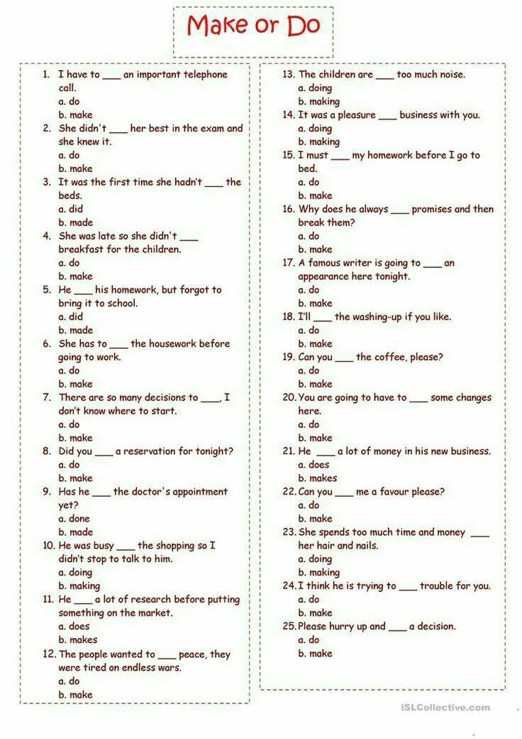 Do make упражнения. To make to do упражнения. Make do задания. Упражнения на make do в английском языке. Go appear