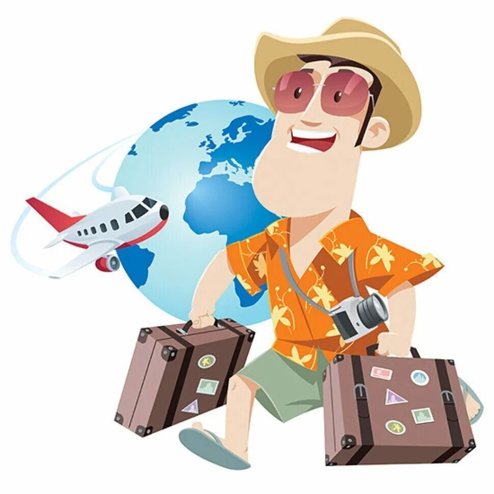 Go travel abroad. Туристы мультяшные. Турист мультяшный. Путешественник рисунок. Путешествие на белом фоне.