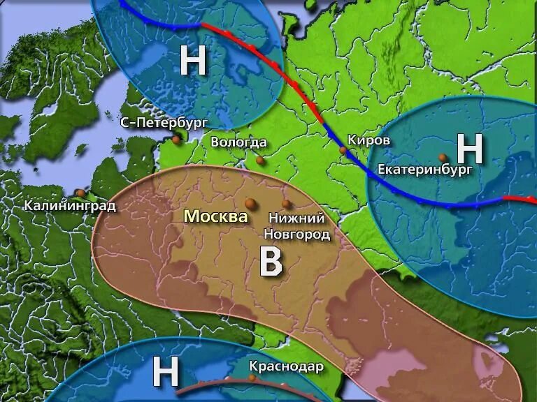 Откуда приходят циклоны. Циклон на карте. Карта циклонов России. Антициклон на карте. Карта циклонов и антициклонов России.