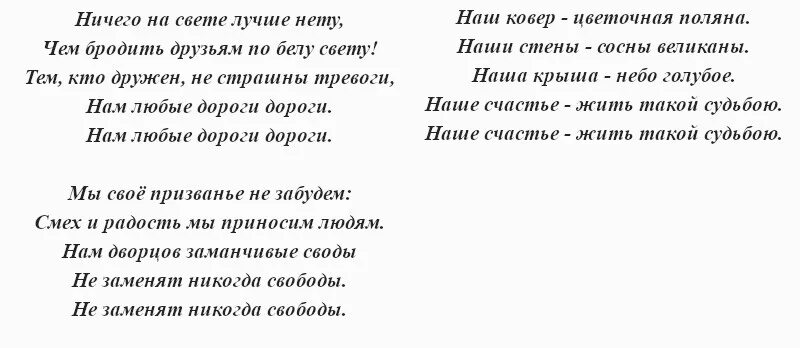 Текст из бременских музыкантов. Бременские музыканты текст песни. Тексттпесни Бременские музыканты. Песенка бременских музыкантов текст.