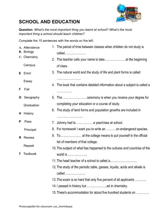 Education vocabulary. Education speaking. Speaking activities. Английский topics for discussion. Questions about education.