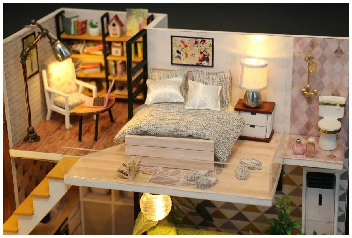 Румбокс голубая мечта. Румбокс diy mini house "таунхаус". Mini house diy румбокс. Конструктор интерьерный (m033). Сборная модель hobby day дом для принцессы 13846.