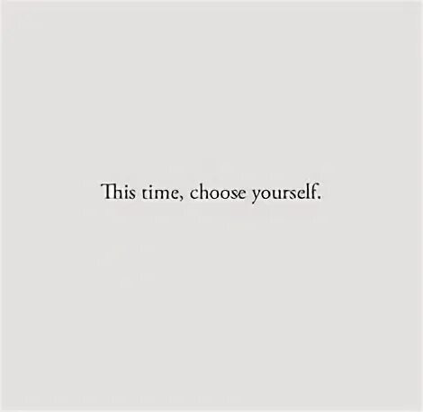 Time to choose from you