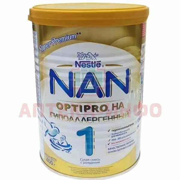 Купить смесь нан 1. Nan Optipro 1 400 гр. Нестле нан 1 гипоаллергенный оптипро. Нестле смесь молочная нан 1 оптипро 400г. Нан 1 400гр гиппоалерген.