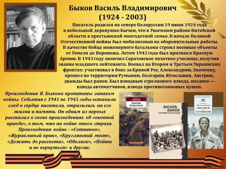 Писатель военных рассказов