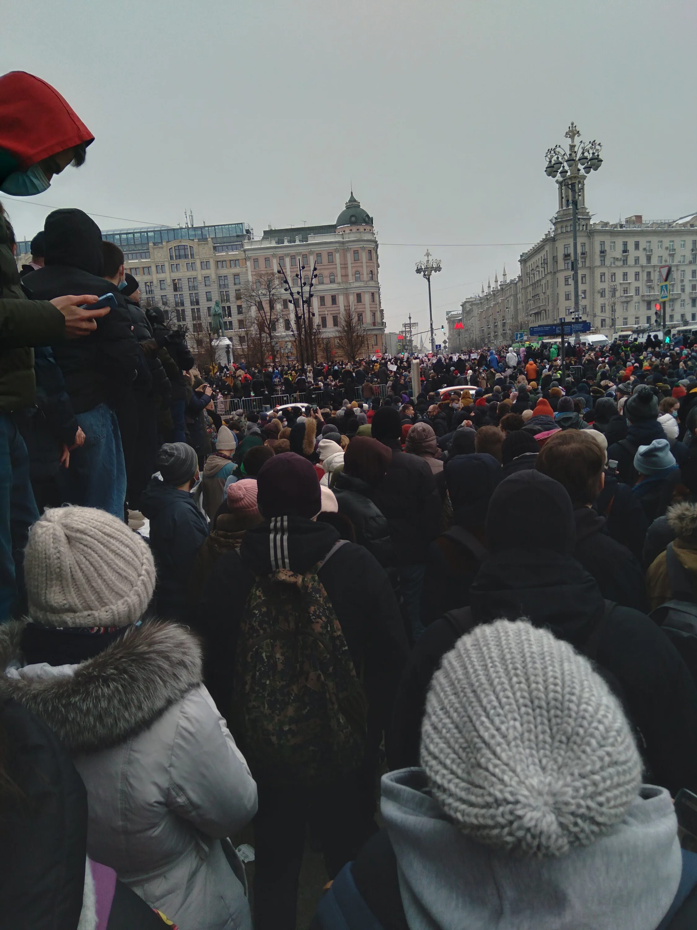 Пушкинская площадь Москва митинг 23. Митинг на Пушкинской площади. Пушкинская площадь митинг Навального 23 января. Пушкинская площадь 2021. Несанкционированный митинг в москве