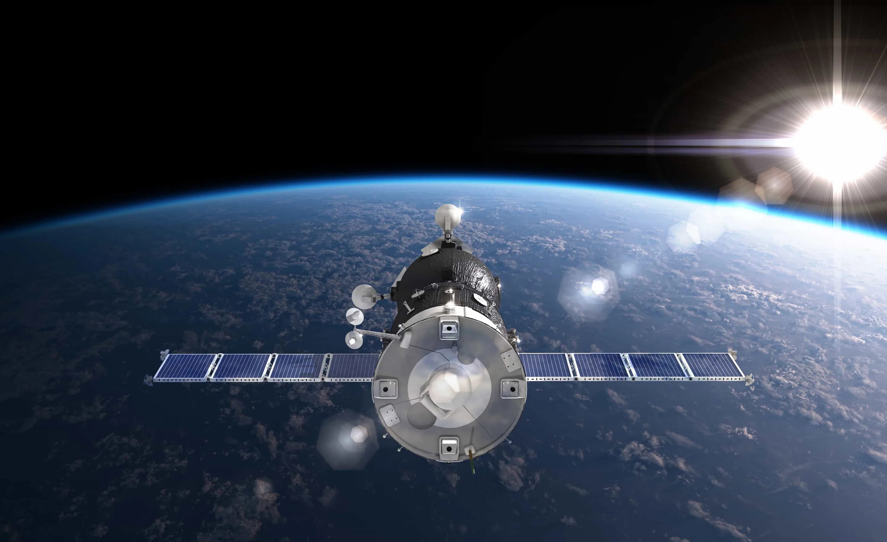 Спутник на орбите россия