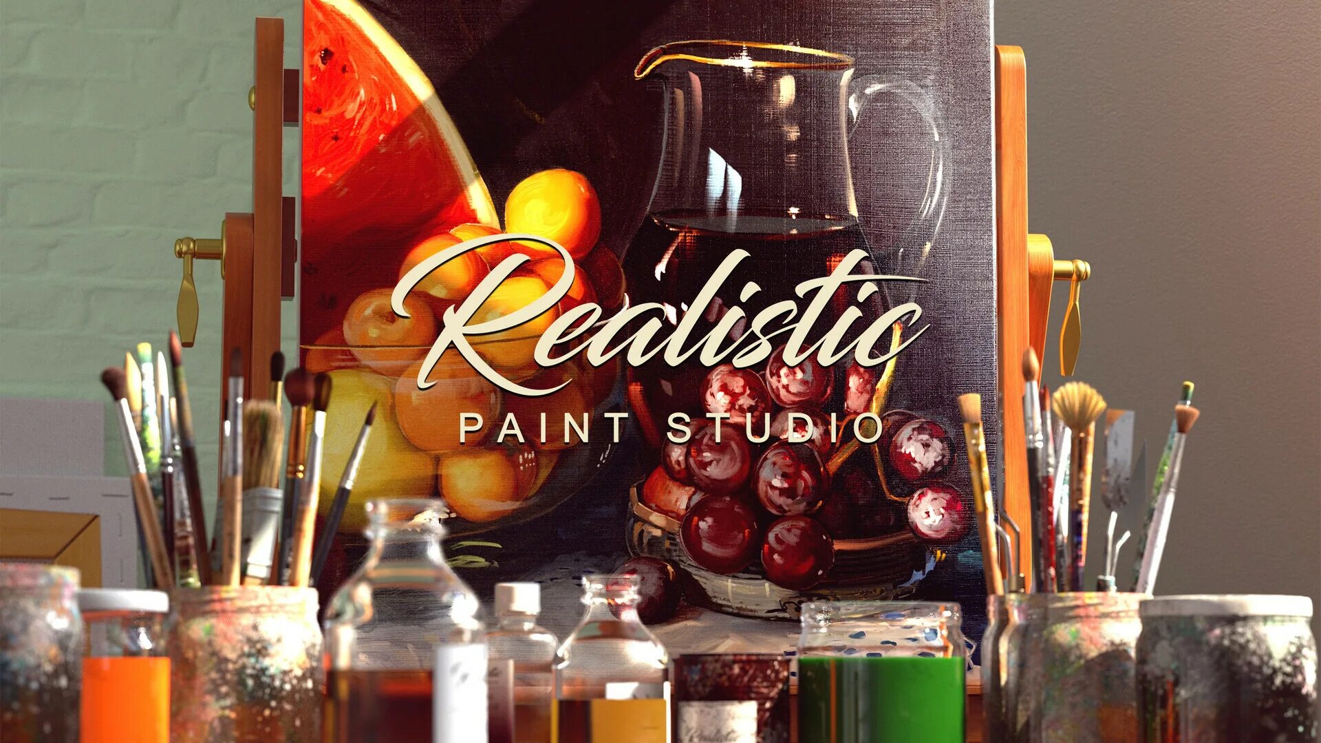 Realistic painting studio
