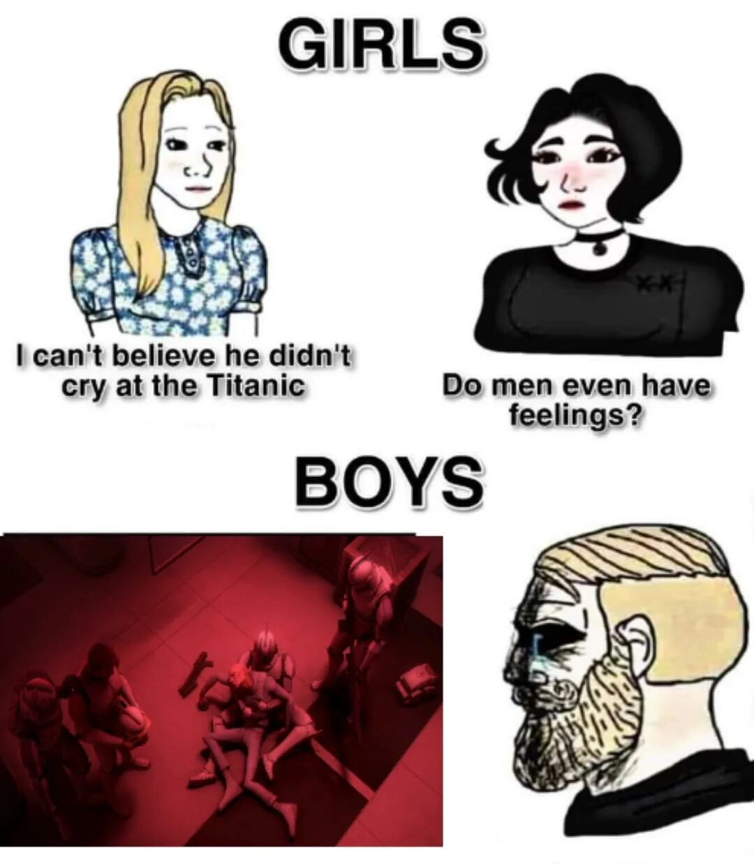 I can t believe this is. Meme с девушкой. Мем boys vs girls. Мем герл. Doomer девушка.