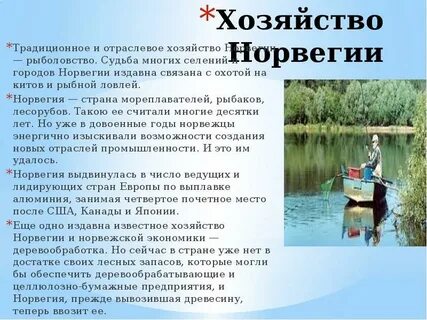 Ведущие отрасли промышленности норвегии