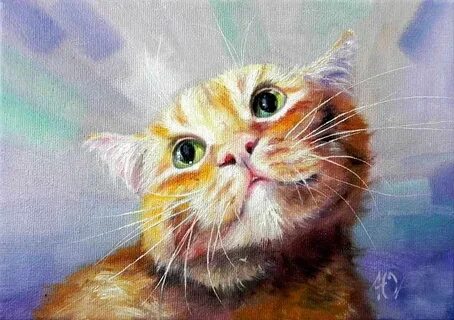 Кошки картины маслом