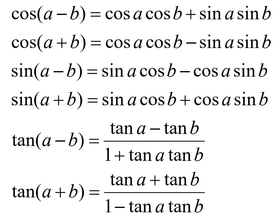 Cos support. Cos a cos b формула. Тригонометрические формулы Sina SINB. Cos a cos b sin a sin b формулы. Cos(a+b)cos(a-b) формула.