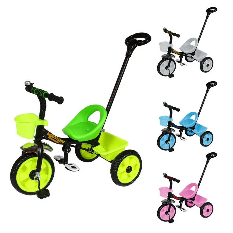 Родительская ручка для детского. Велосипед 3-х колесный, зеленый XEL-107-3 / 326589. Велосипед 3-х колесный, бело-зеленый XEL-578-3 326223. Трёхколёсный велосипед Гном 4. Беговел велосипед мотион.