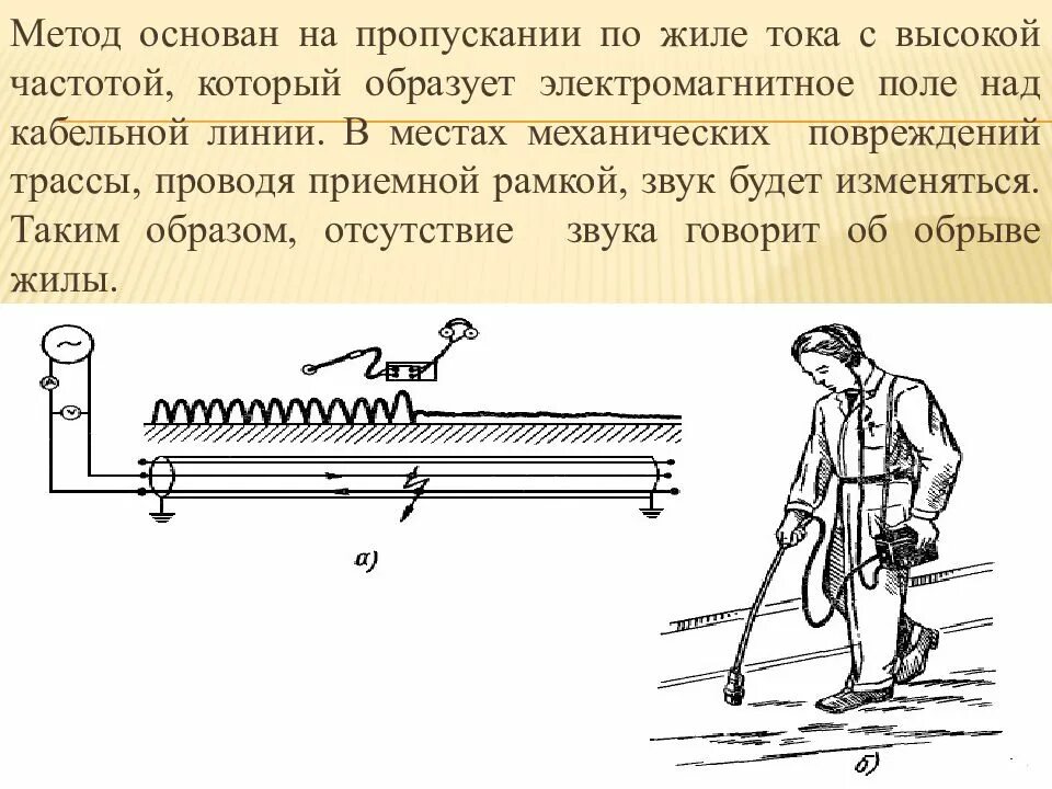 Выборочный осмотр кабельных линий проводит. Емкостной метод определения места повреждения кабельной линии. Метод петли для определения места повреждения в кабельных линиях. Методы определения мест повреждения кабельных линий. Схема определения места повреждения кабеля методом петли.