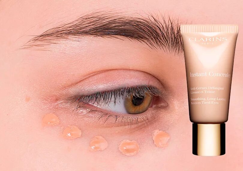 Корректор темных кругов. Корректор Clarins instant concealer. Консилер кларанс инстант свотчи. Кларанс под глаза корректор. Корректор Clarins Everlasting concealer 00.