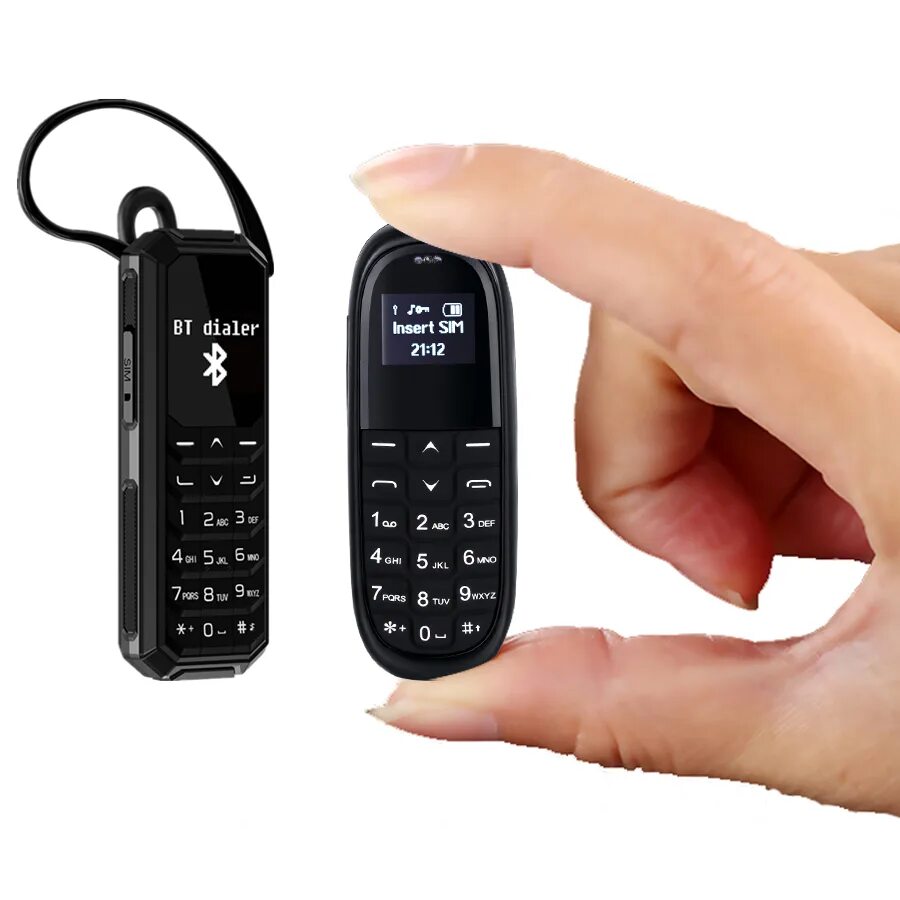 Купить небольшой телефон. Bluetooth-Dialer-Mini-Phone. Маленький сотовый телефон. Маленький мобильник. Самый маленький телефон.
