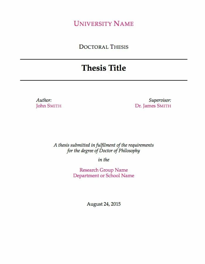 Master thesis. Thesis title Page. Title for Master's thesis. The title Page of the Master's thesis. Title list.