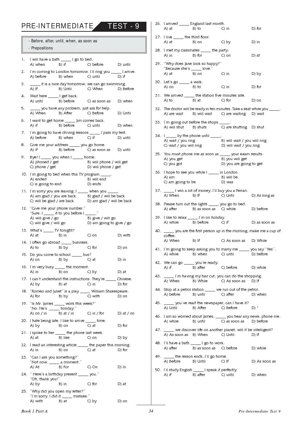 Grammar test 9. Тест по английскому языку pre intermediate. pre-intermediate test 2 ответы. pre-intermediate test 1 ответы. level test 2a pre-intermediate ответы.